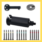 Rotonto + 15 tornillos Zieh-Fix + placa de extracción + llave de obra