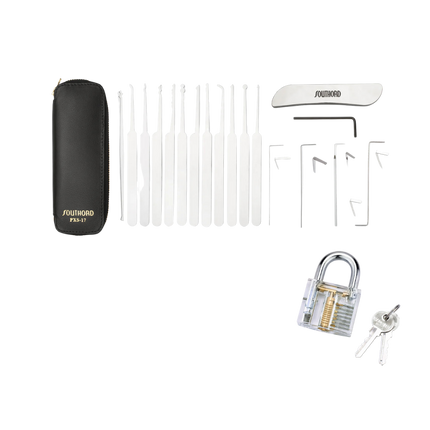 Southord PXS-17 – Juego de ganzúas con cerradura de entrenamiento incluida
