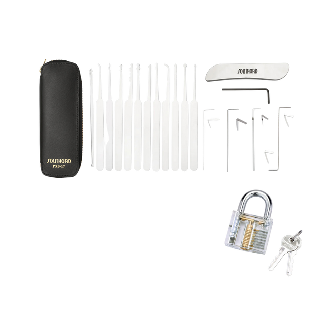 Southord PXS-17 – Juego de ganzúas con cerradura de entrenamiento incluida