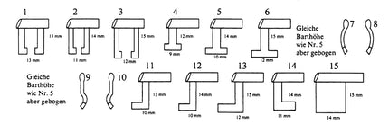 Set de 15 piezas para cerraduras de palanca | Tipo "O"