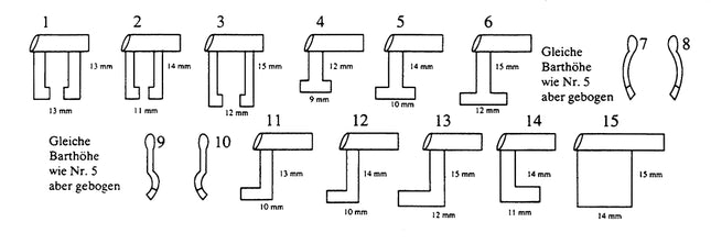 Set de 15 piezas para cerraduras de palanca | Tipo "O"