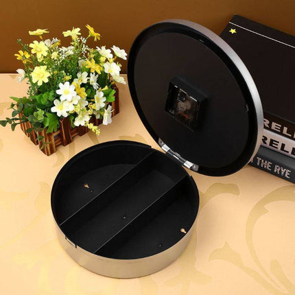 Caja fuerte secreta en reloj de pared