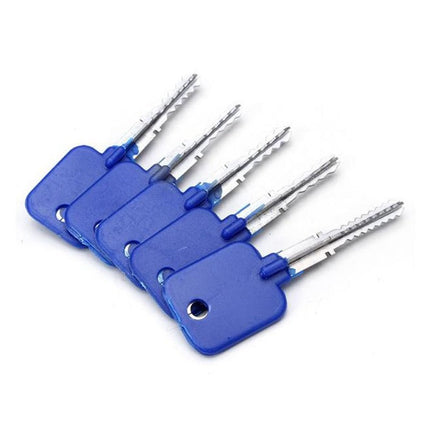 Llave bumping para cerradura de puntos (5 piezas) – Abridor de prueba cruciforme