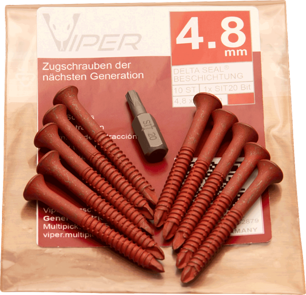 Tornillos de extracción V-PRO 4,8 mm (10 unidades) – Multipick